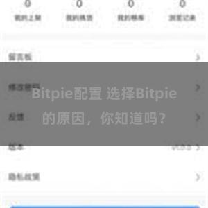 Bitpie配置 选择Bitpie的原因，你知道吗？